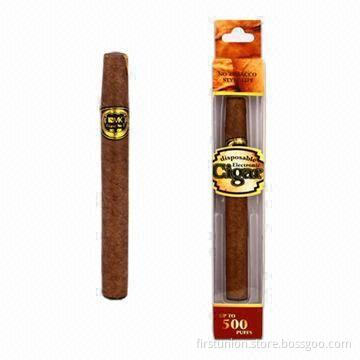 Large Vapor Disposable E-cigar YJ4903A, Up to 500 Puffs, Comes in Dark Brown